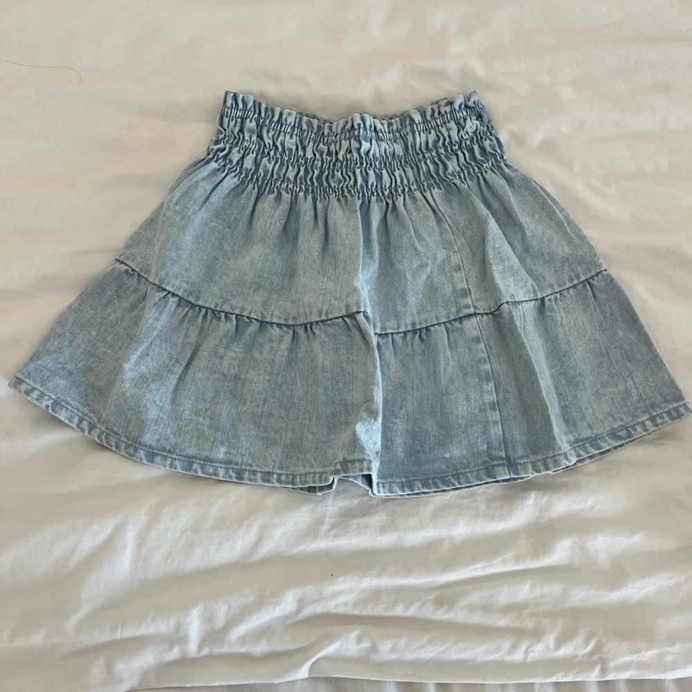 Whiteroom + cactus denim mini skirt